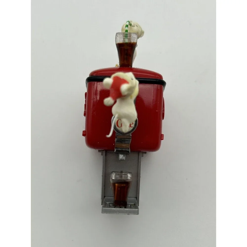 COCA-COLA 1990 Enesco CHRISTMAS ORNAMENT HAPPY MICE HAVE A COKE AND A SMILE Vtg